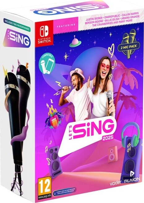 Let Sing 2025 Double Mic Bundle Nintendo Switch