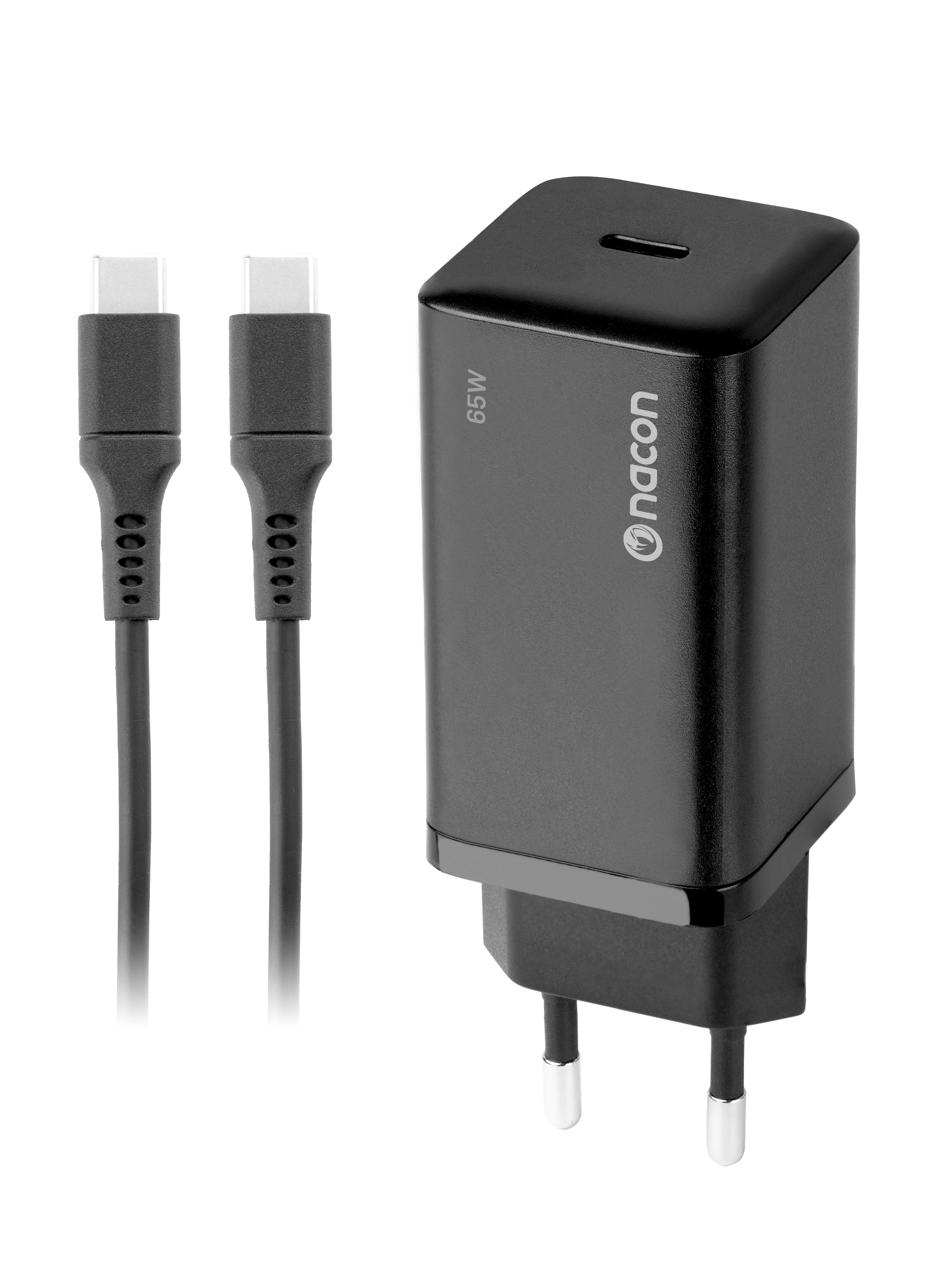 Nacon 65w Adapter Til Nintendo Switch Usb Sort Konsol Tilbehør Geekd