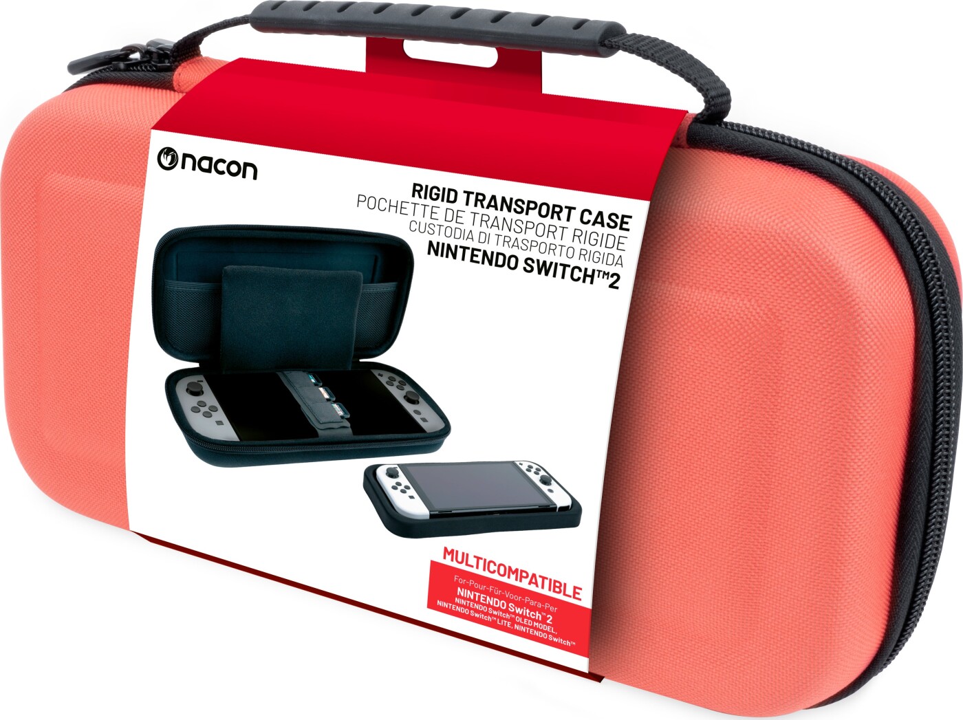 Nacon Classic Taske Nintendo Switch Pastel Rød