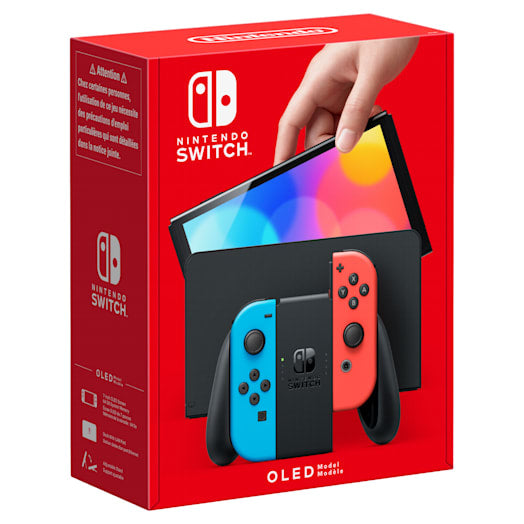 Nintendo Switch Oled Model Neon Red Neon Blue Konsol Geekd