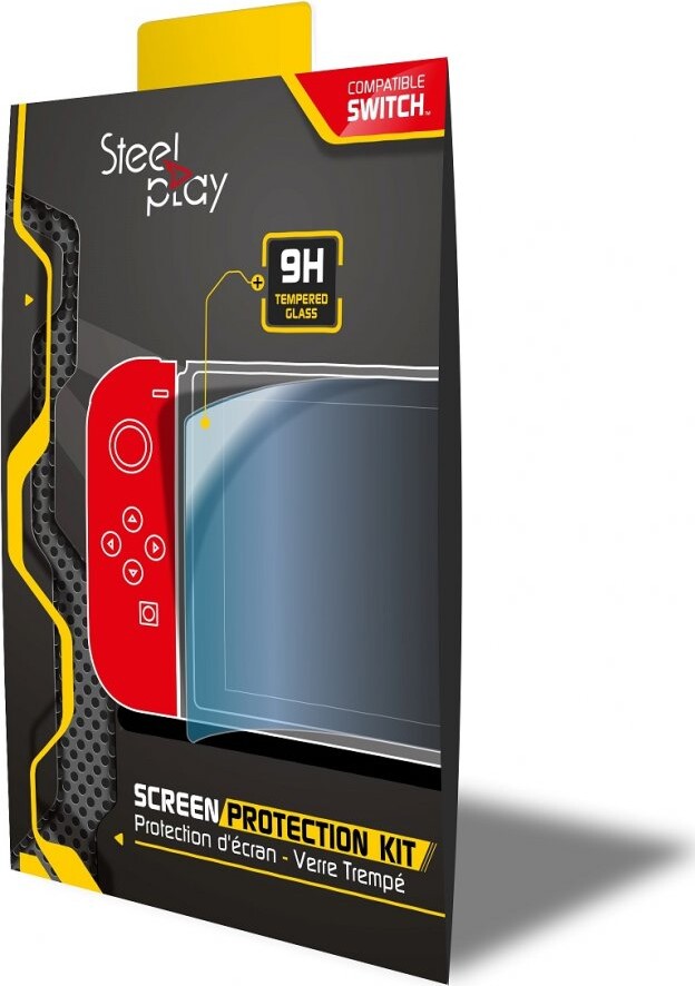 Nintendo Switch Skærmbeskyttelse Toughened Glass Steelplay