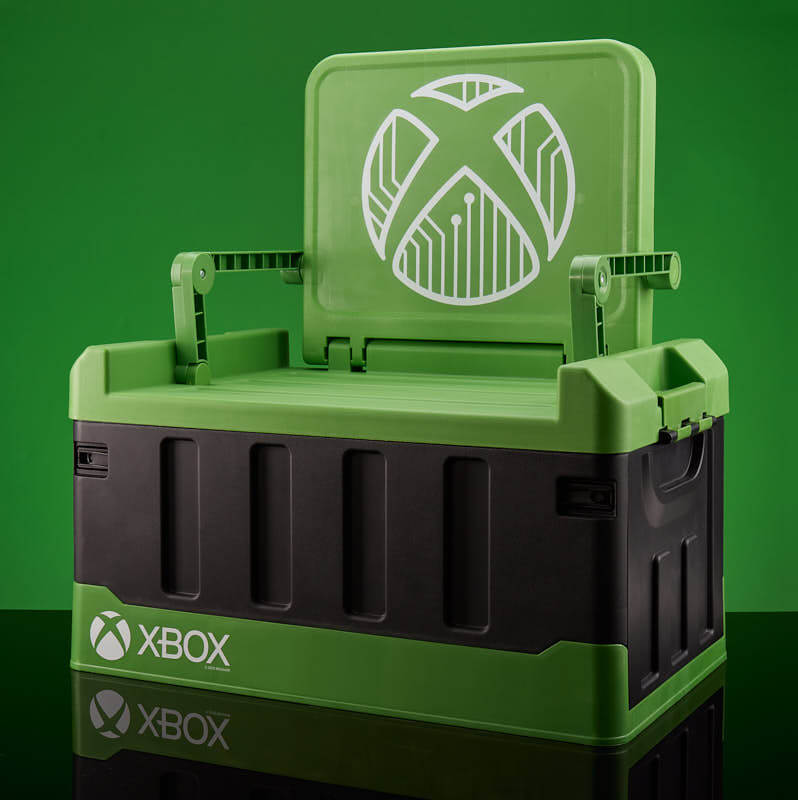 Numskull Official Xbox Soveværelse Opbevarings Box Med Foldbar Stol Opbevaringskasse Geekd
