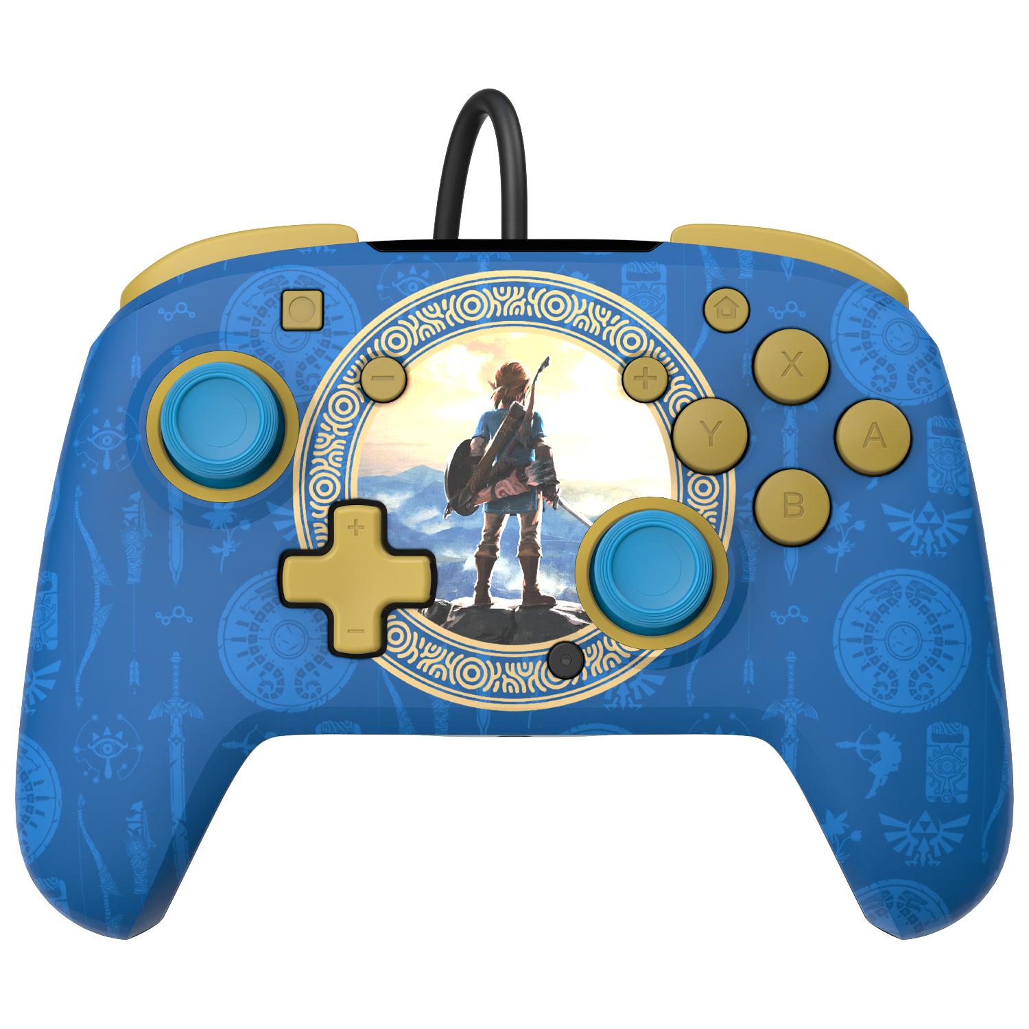 Pdp Rematch Kablet Controller Hyrule Blå Geekd