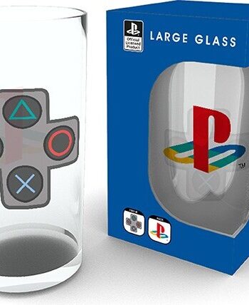 Playstation Glass 400ml Buttons Box Abystyle Studio