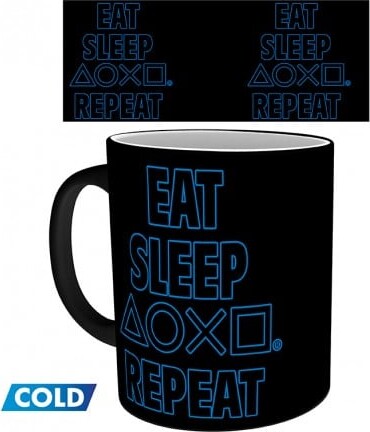 Playstation Mug Heat Change 320 Eat Sleep Repeat Abystyle Studio