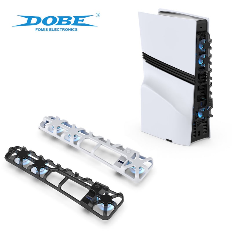 Playstation Pro Usb Køler Dobe Ps5 Pro Cooling Fan Med Led Hvid