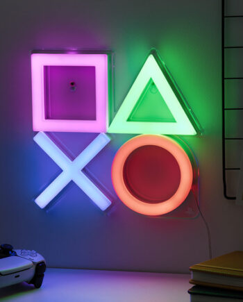Playstation Væg Led Neon Light Lampe Geekd