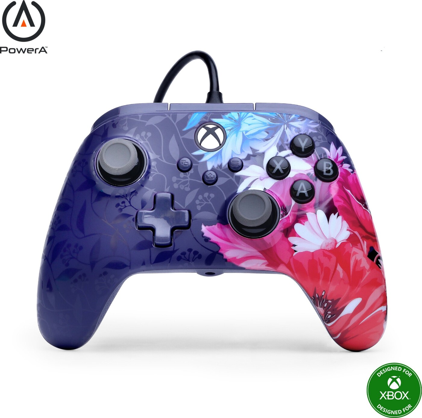 Powera Advantage Plus Wired Controller Xbox Series Night Blossom Power