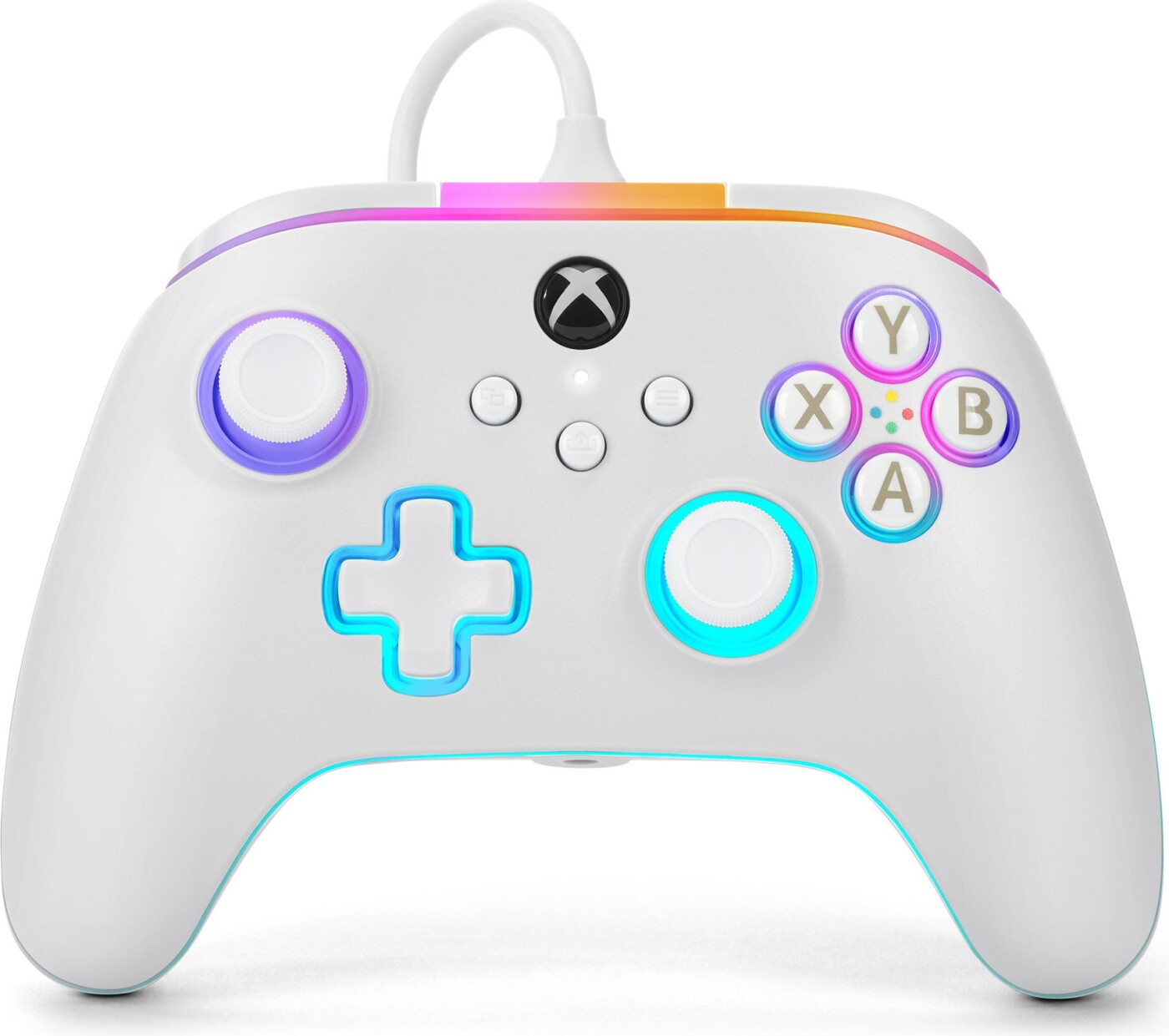Powera Advantage Wired Controller For Xbox Series With Lumectra White Power