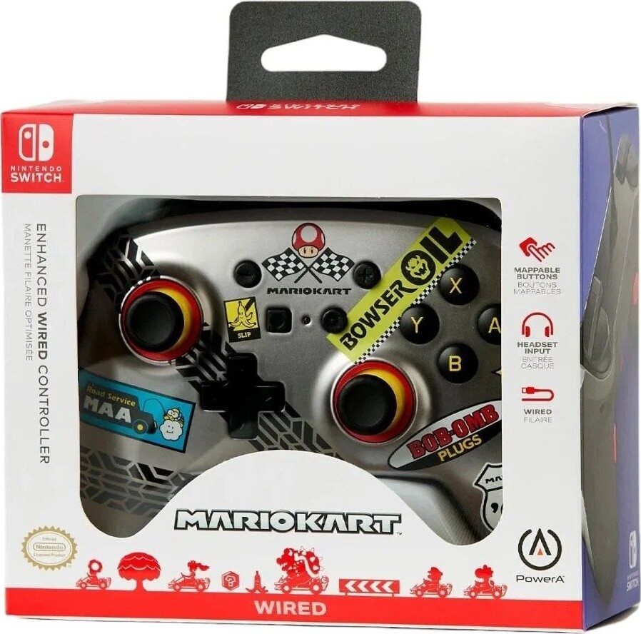 Powera Enhanced Wired Controller For Nintendo Switch Mario Kart Power