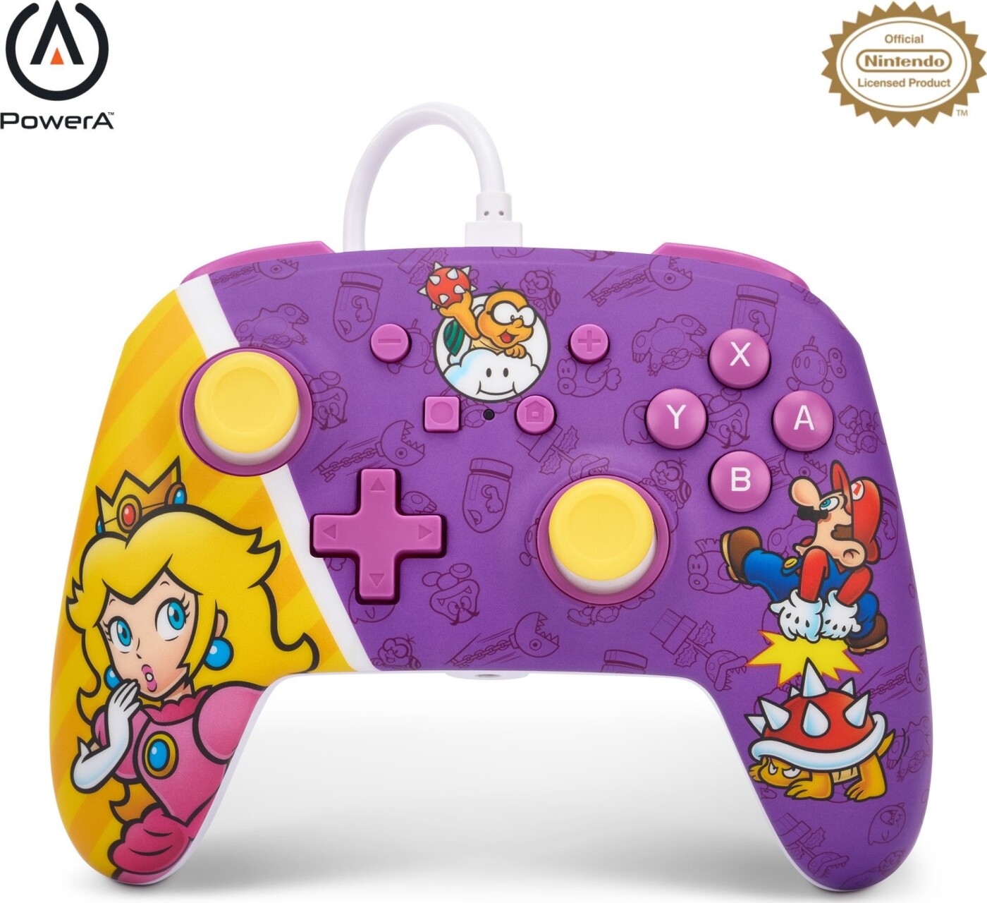 Powera Enhanced Wired Controller Nintendo Switch Princess Peach Battle Power