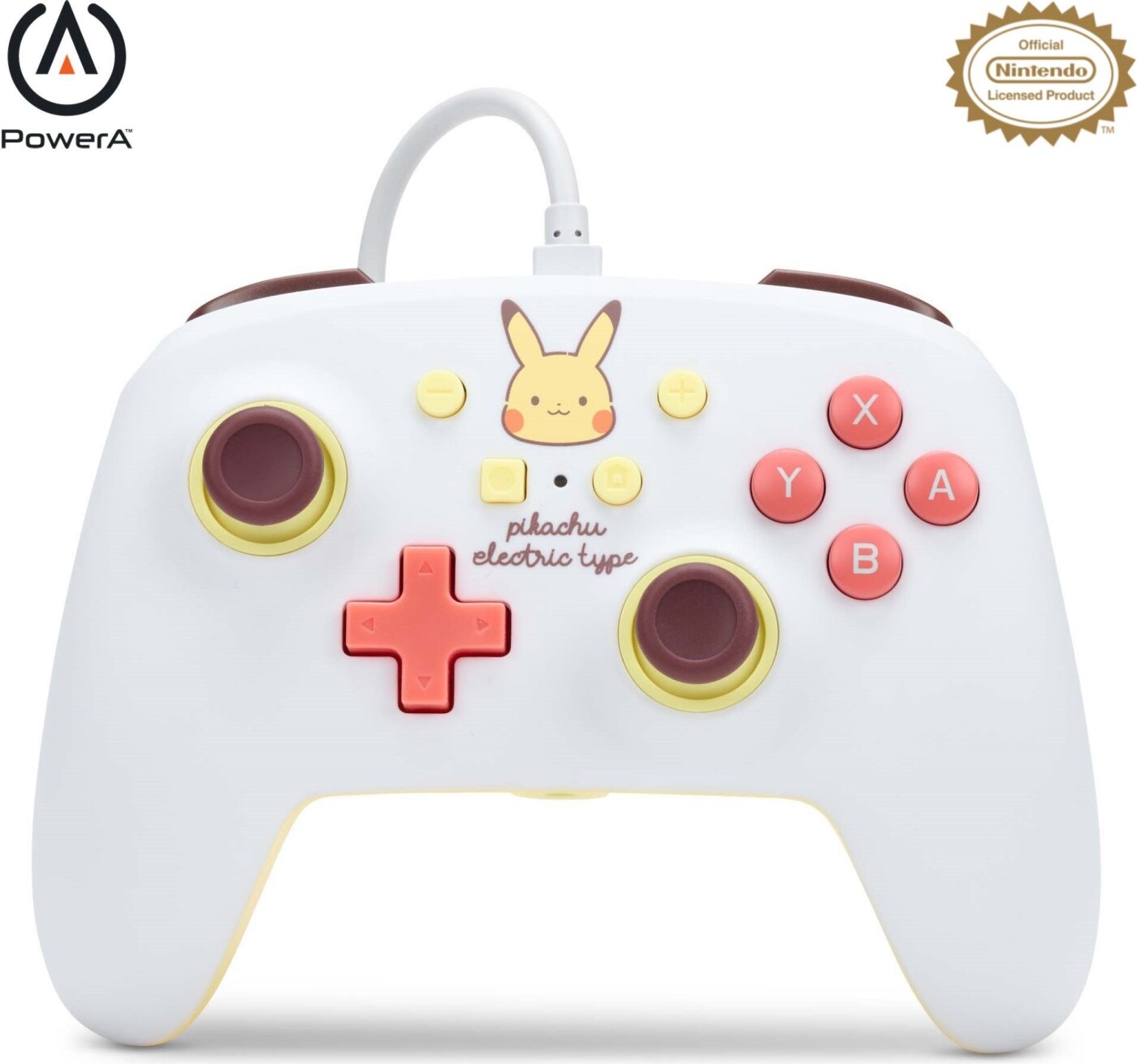 Powera Enhanced Wired Controller Til Nintendo Switch Pikachu Power