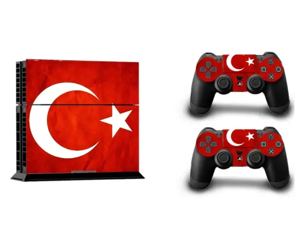 Ps4 Skin Til Konsol Controllere Tyrkiets Flag