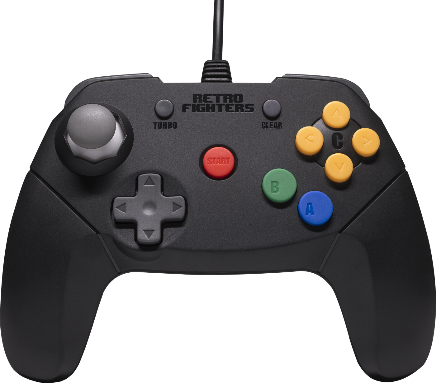 Retro Fighters Brawler64 Wired Controller Black Retro Fighters