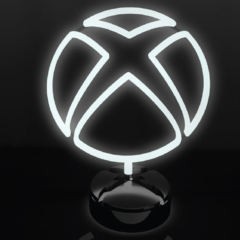 Tabel Lamp Xbox Logo Neon White Lampe Geekd