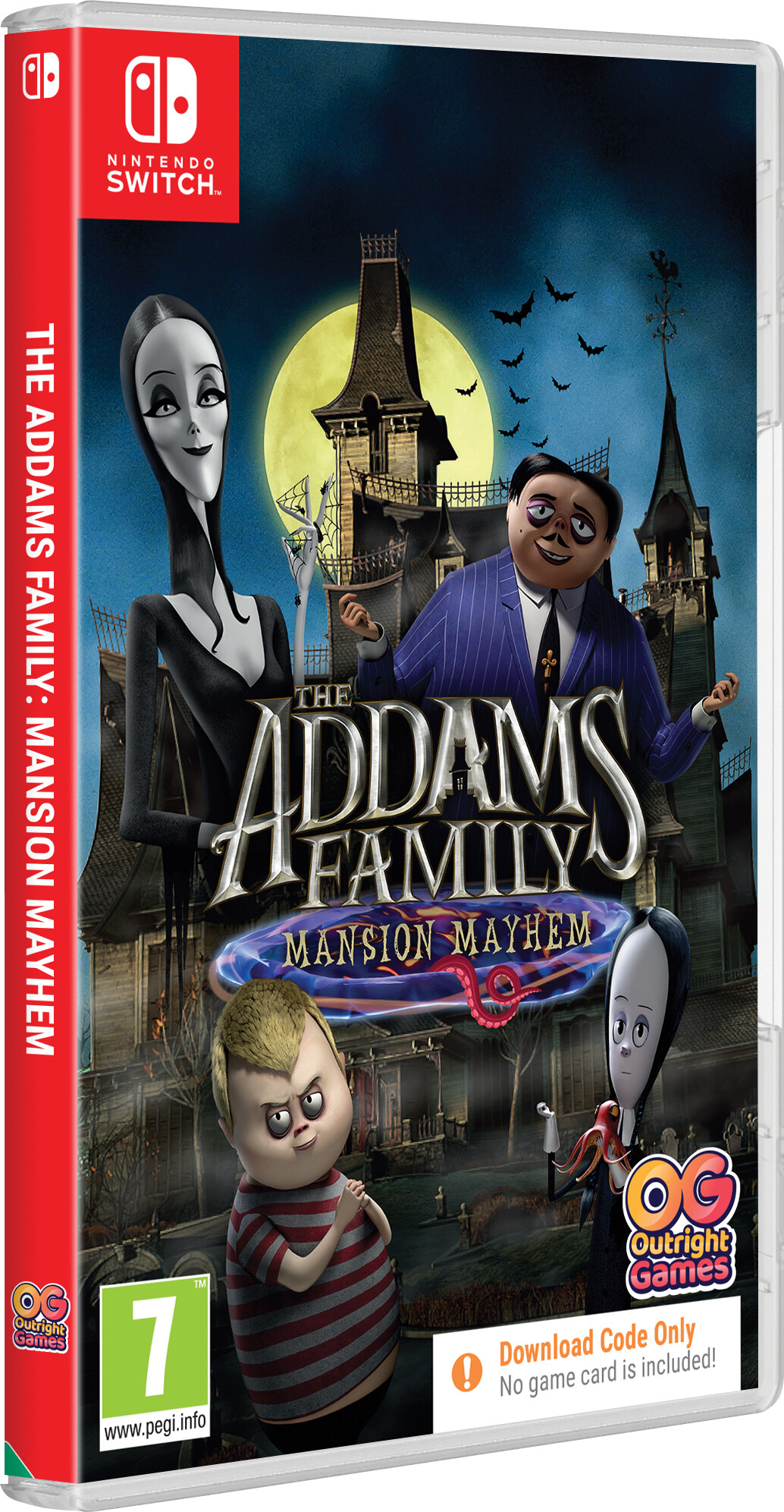 The Addamss Family: Mansion Mayhem Kode Boks Nintendo Switch