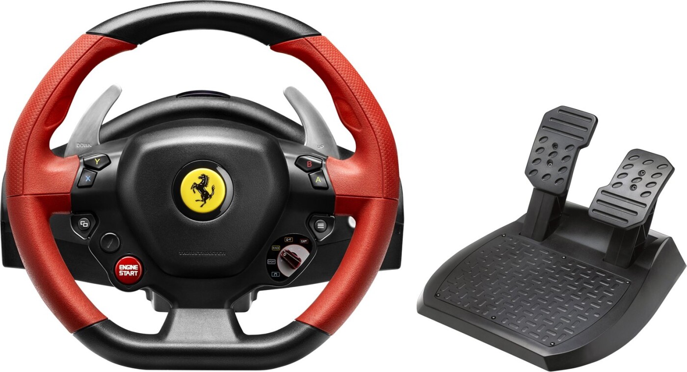Thrustmaster Ferrari 458 Spider Racing Wheel Rat Pedaler Til Xbox One