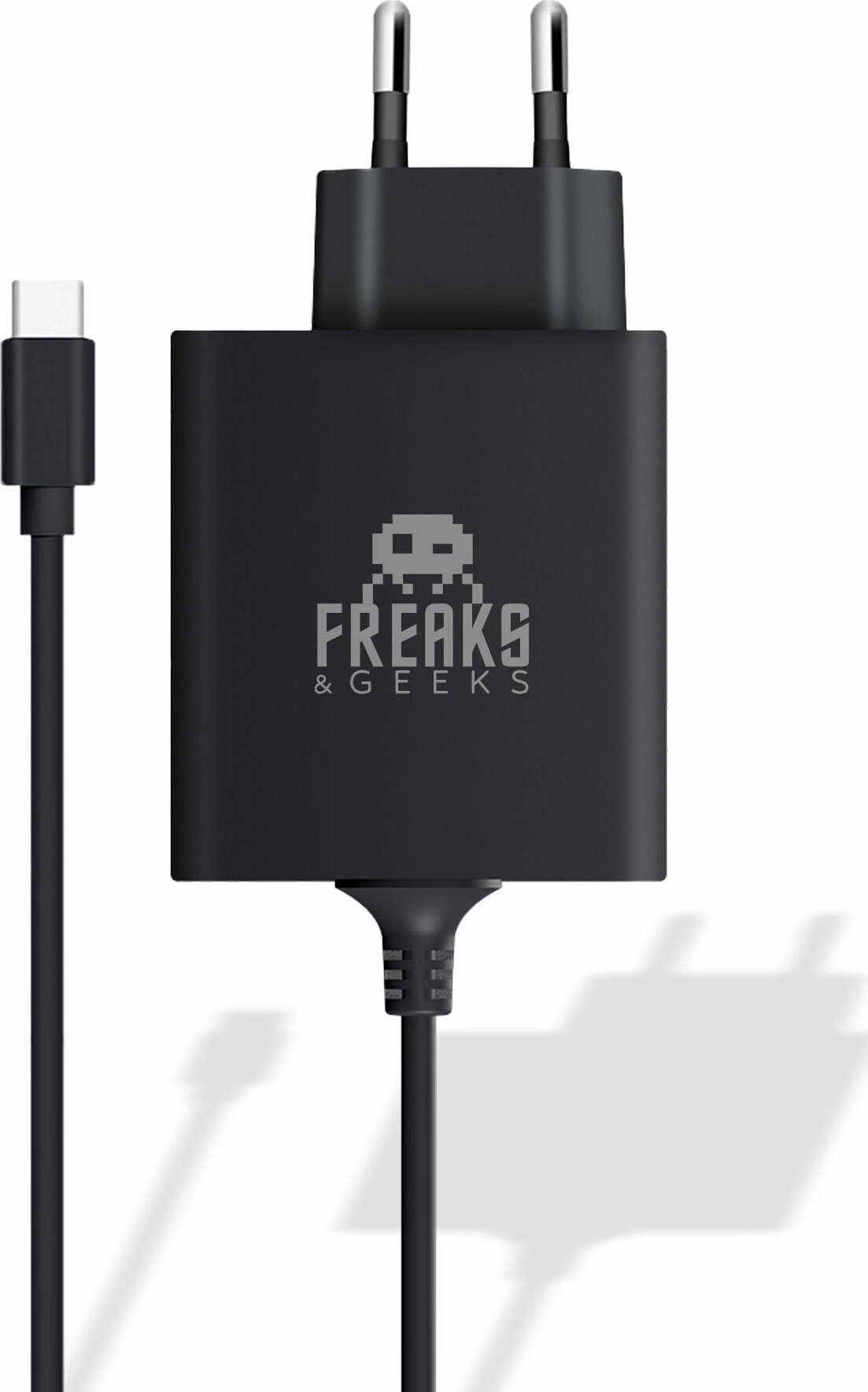 Trade Invaders Adapter For Nintendo Switch 30w Black Freaks And Geeks
