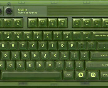 8bitdo Retro 108 Mechanical Keyboard Xbox Edition