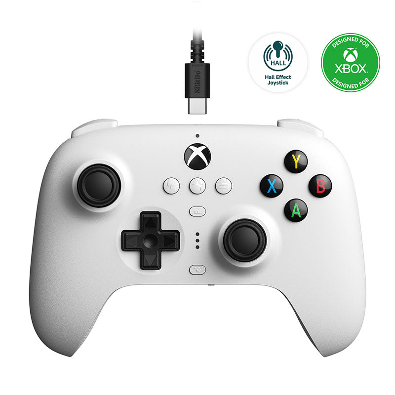 8bitdo Ultimate Kablet Controller Til Xbox Hall Hvid Geekd