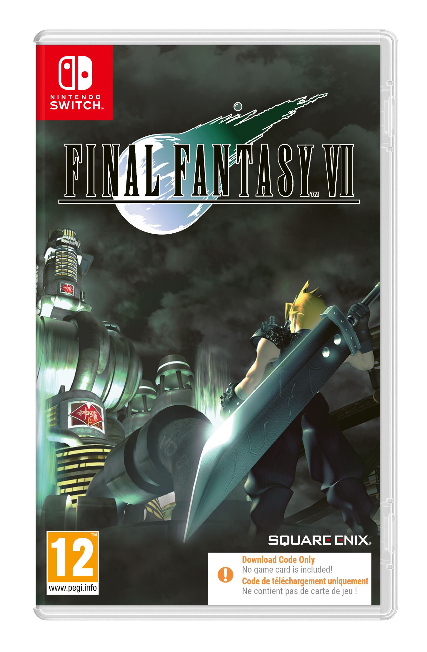 Final Fantasy Vii Switch Code Box Nintendo Switch Spil Geekd