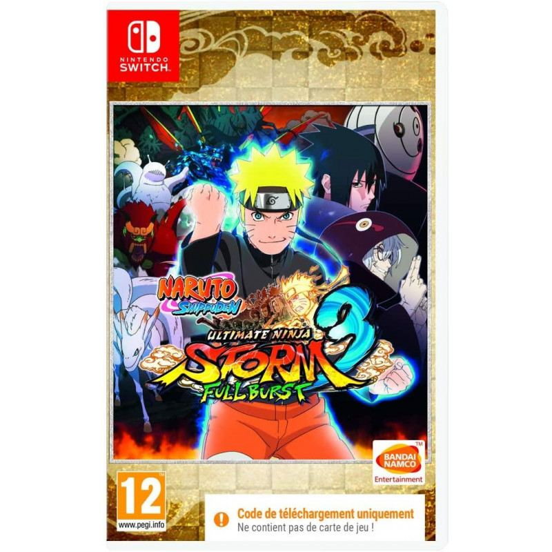Naruto Ultimate Ninja Storm Full Burst Code Box Nintendo Switch Nintendo Switch Spil Geekd