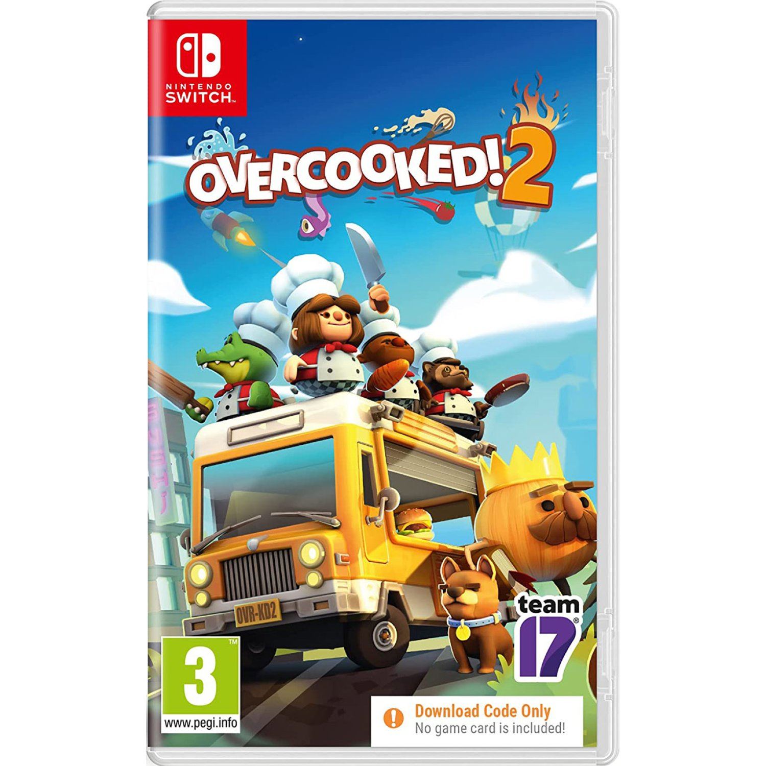 Overcooked Nintendo Switch Downloadkode Boks Spil Geekd
