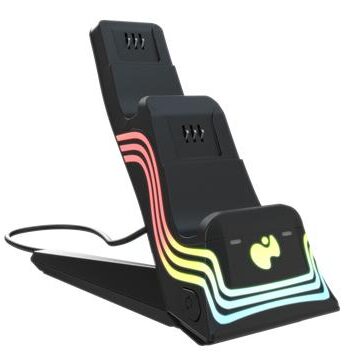 Pdp Afterglow Wave Dobbelt Ladestation Til Xbox Sort Charging Dock Geekd