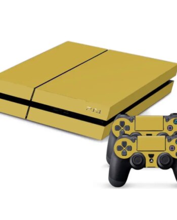 Ps4 Skin Til Konsol Controllere Gold Mat